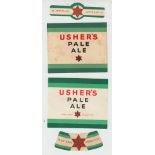 Beer labels, Usher's, Edinburgh, 2 large size rectangular Pale Ale labels with corresponding neck