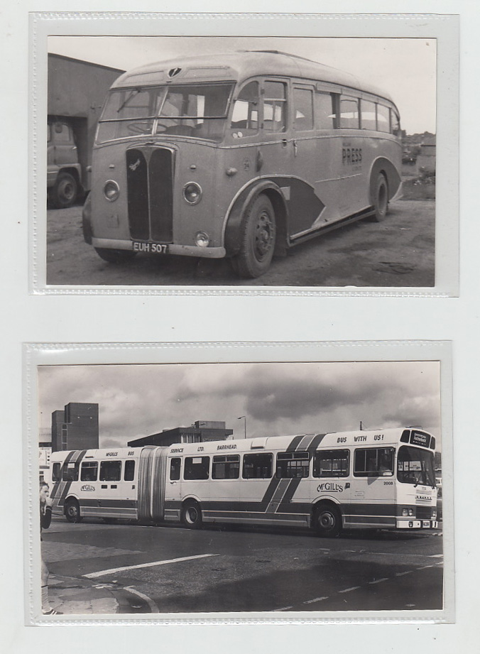 Photo's, Transport, a collection of approx 100 postcard size photo's of post WW2 buses, single and