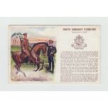 Postcards, a small selection of 9 Military art cards including 4 Boer War, History & Tradition '