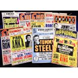 Entertainment posters, a collection of 10 lobby posters, 1950's/60's, various locations, all with