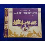 Trade issue, The Life of King Edward 8th, set of 120 paper issues laid down in special album,