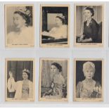 Trade cards, A&BC Gum (Anon), Royal Portraits (set, 24 cards) (6 with small ink numbers to backs,