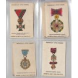 Tobacco silks, ATC, Orders & Military Medals (Piccadilly Little Cigars) (42/50) (fair/gd)