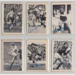 Trade cards, A&BC Gum, Footballers (Autographed Photos), 'M' size (set, 32 cards) (gd)