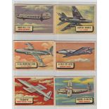 Trade cards, A&BC Gum, Planes (Aircraft) (88mm x 64mm) (50/120) & (94mm x 67mm) (28/120) (gd) (78)