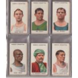 Cigarette cards, Ogden's, Pugilists & Wrestlers (set, 50 cards) (gd)