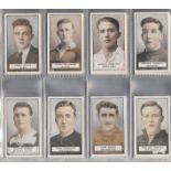 Cigarette cards, Gallaher, Famous Footballers (green back), (set, 100 cards) (gd/vg)