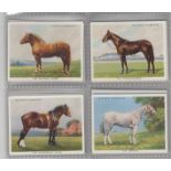 Cigarette cards, Player's, Types of Horses, 'L' size, (set, 25 cards)(gd/vg)