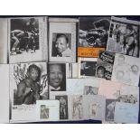 Boxing, selection, 1930's onwards inc. Sugar Ray Robinson press photos (4), Floyd Patterson