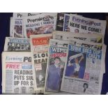 Football, Reading FC, a good collection of special issue newspapers, 1970's onwards, mostly