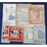 Theatre programmes, small selection of early programmes inc. Strange Adventures of Miss Brown at