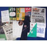 Sport, selection, 1950's onwards inc. programmes, scorecards, brochures, flyers etc, various