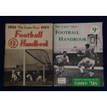 Football handbooks, Luton Town, two handbooks published by The Luton News, 1952/3 & 1962/3 (gd) (2)