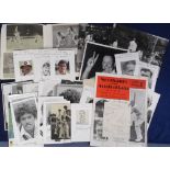 Cricket autographs, Northamptonshire CCC, a collection of 200+ signatures, 1960's/70's comprising