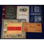 Trade cards, 5 Continental albums, Seemann's Portrait Album (stamps, part complete), Nestle album