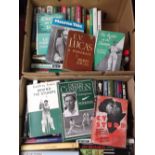 Cricket books, Autobiographies/Biographies, selection, approx 60, mostly 1950's onwards but