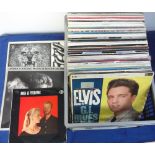 Vinyl Records, approx 90 albums, mixed ages & genre, artists include Roger Daltrey, Elvis Presley,