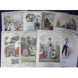 Sheet Music, P. Jones Collection, a collection of 35 early items, many chromolithographed