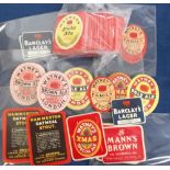 Beer labels, 6 different Findlater Mackie labels in duplication together with Watney Mann &