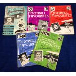 Football booklets, Portraits & Action Studies, Football Favourites & Personalities, 5 booklets,