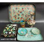 Oriental cloisonne and enamel wares