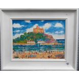 SIMEON STAFFORD ARR 'St. Michael's Mount' Oil on Board Signed and titled to the back 11.5' x 15.25'