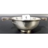 Early 20th Century Scottish silver Quaich by Brook & Son, Edinburgh 1919, width 5', weight 3.25oz