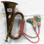 Victorian brass and copper bugle