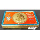 Rare Victorian Boer War 1900 New Year commemorative chocolate tin complete with original contents,