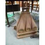 Large Victorian cast iron hopper, height 18.5'