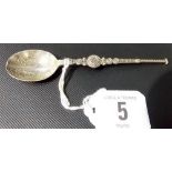 Small silver anointing spoon of typical form, Birmingham 1936, weight 0.3oz approx.