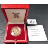 1984 proof sovereign within original box and with Royal Mint Certificate