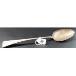 George III silver Old English pattern basting spoon, maker M.S., London 1808, weight 3oz approx.