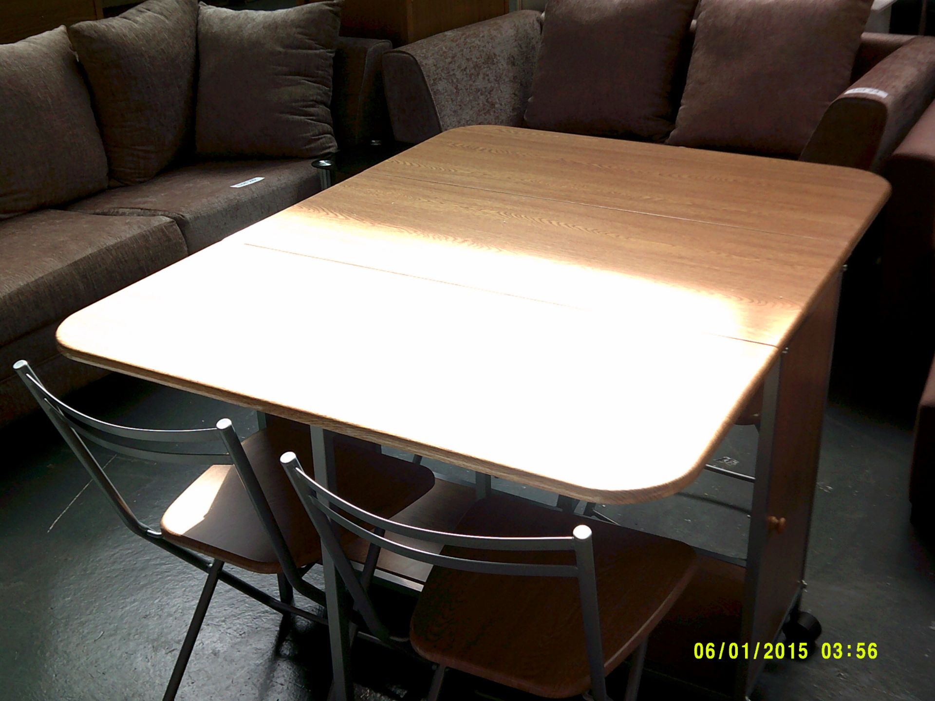 Fold Away Table with 4 Chairs ORP £179 Customer Returns