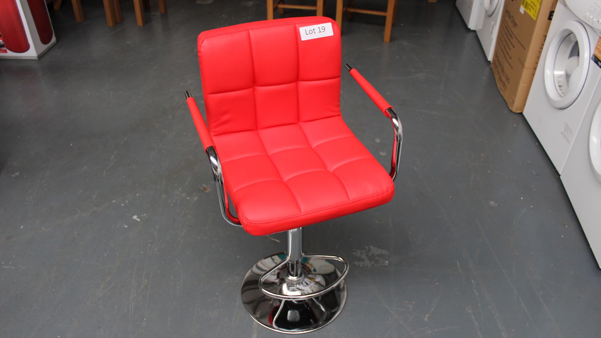 Red Bar Stool. New
