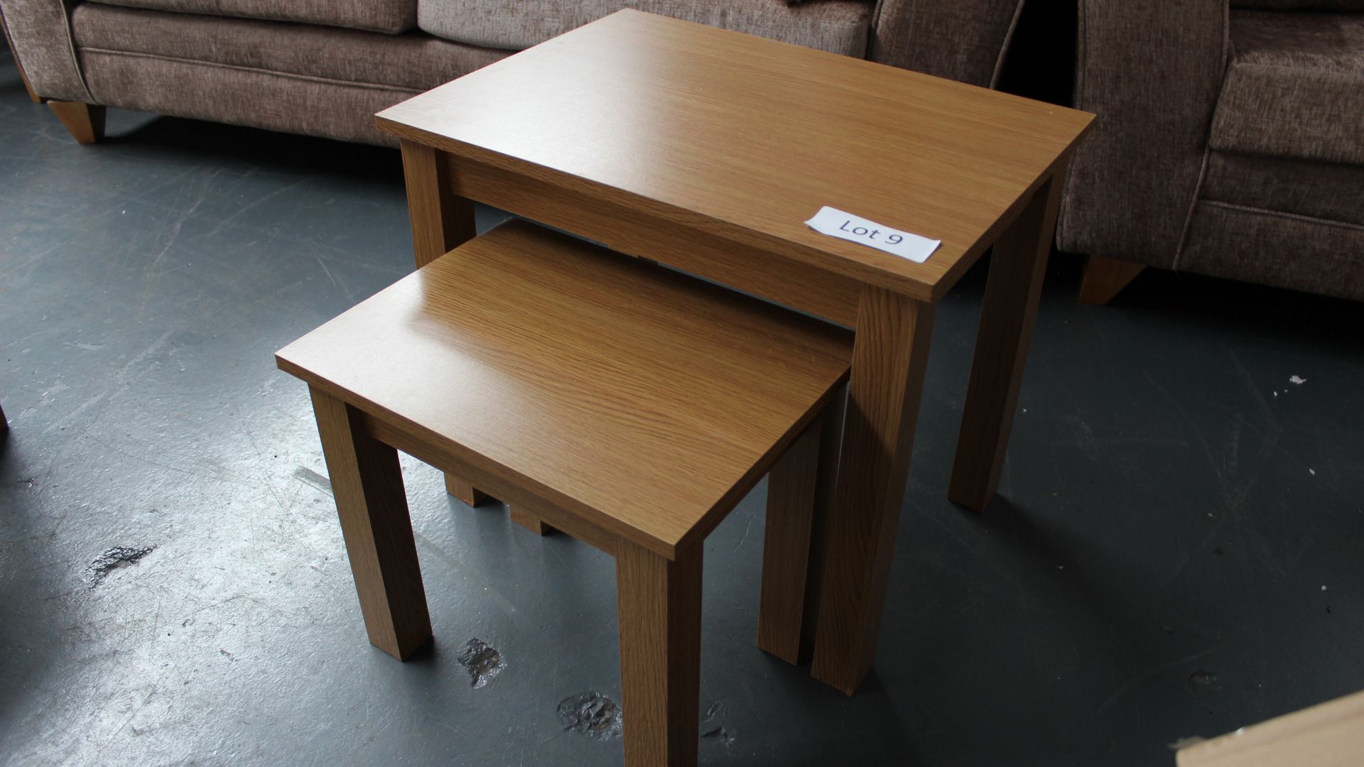 Nest of 2 Wooden Tables Customer Returns