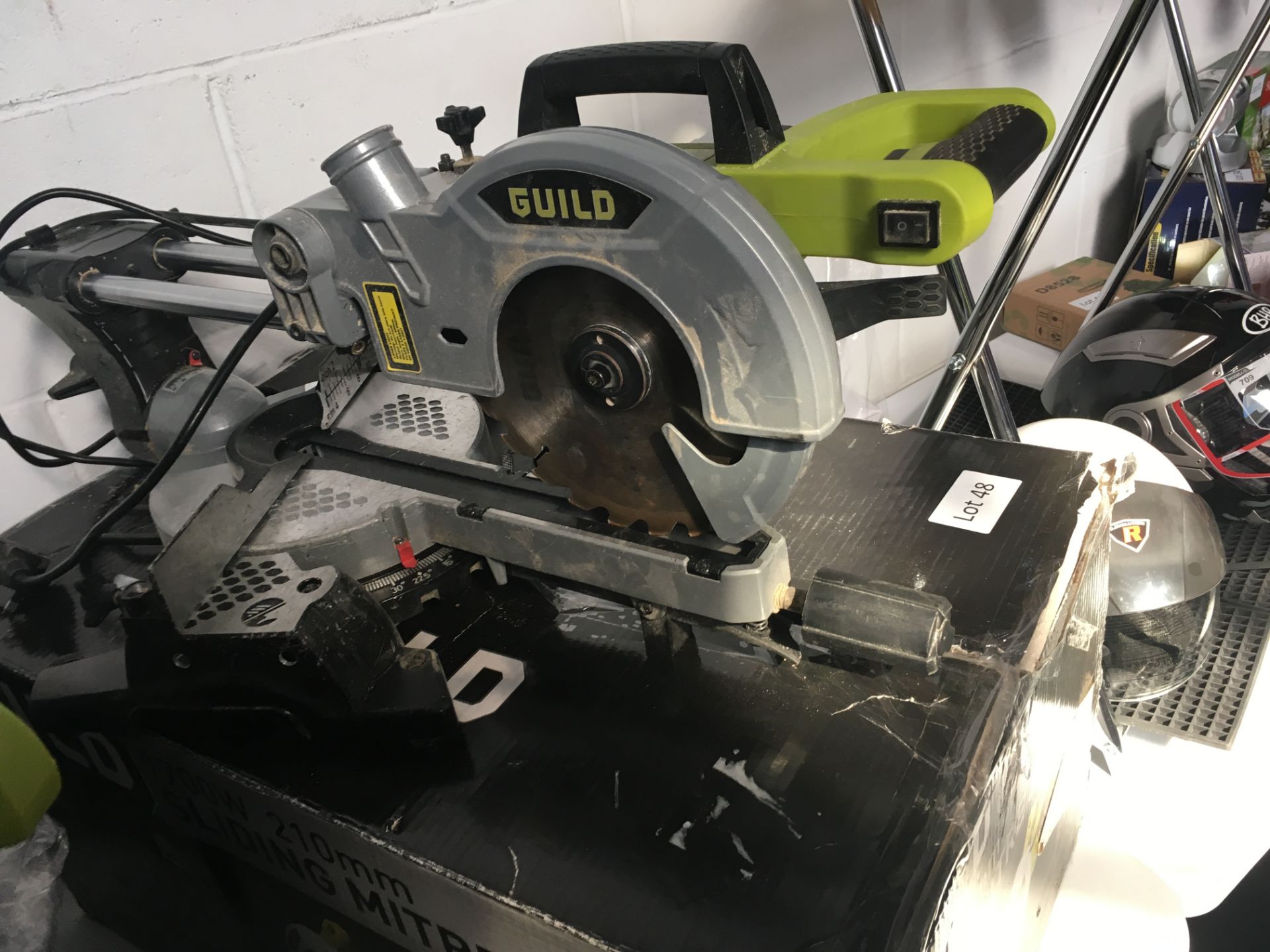 Guild 1700W / 210mm sliding mitre saw. Working customer return.