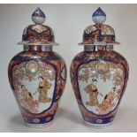 A pair of Japanese Imari vases 50cm十九世紀 日本大花瓶壹對