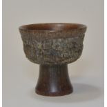 A horn stem cup 7.8cm tall 角杯（直径7.8cm）二十世纪