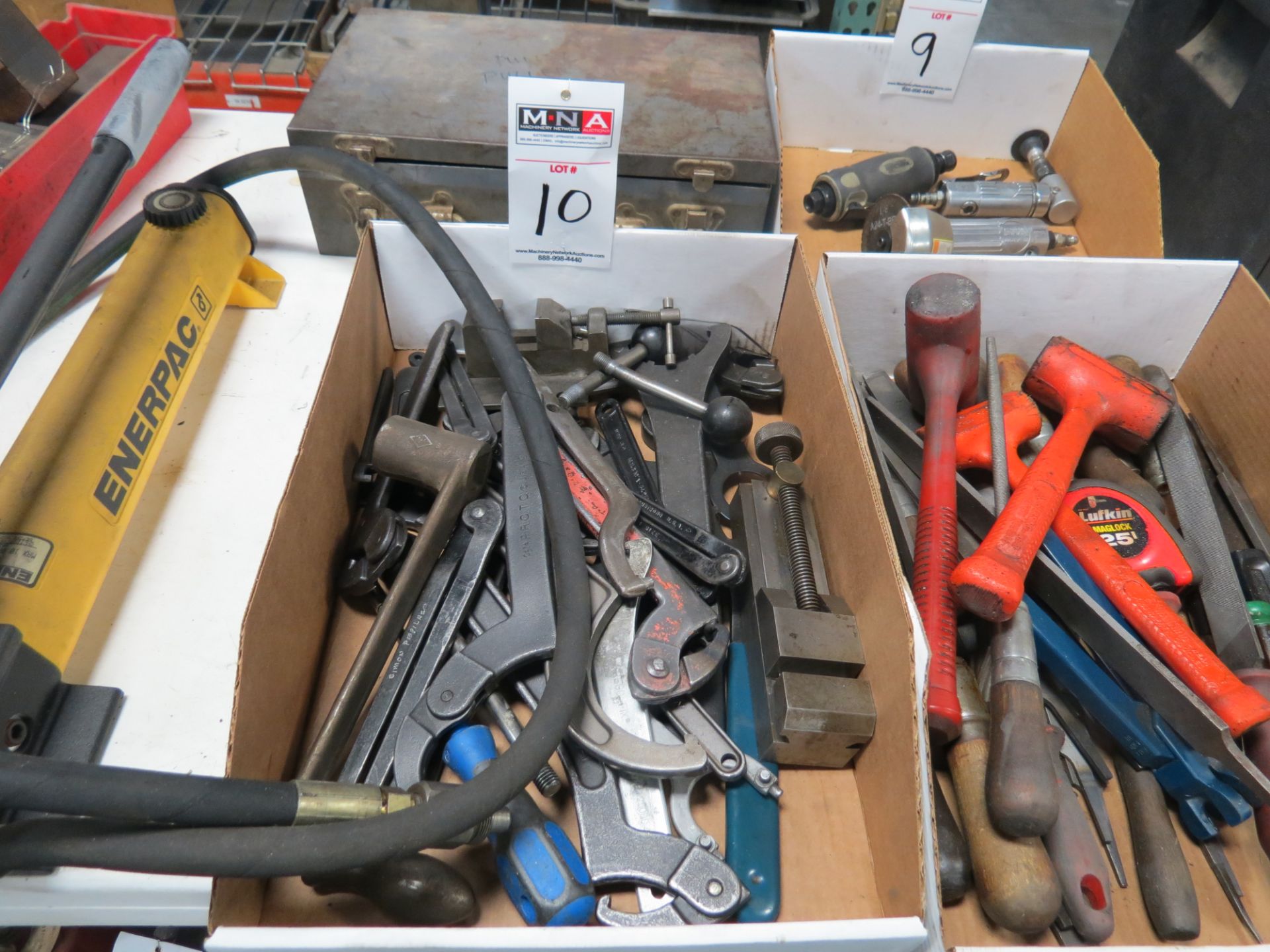 boxes of hand tools