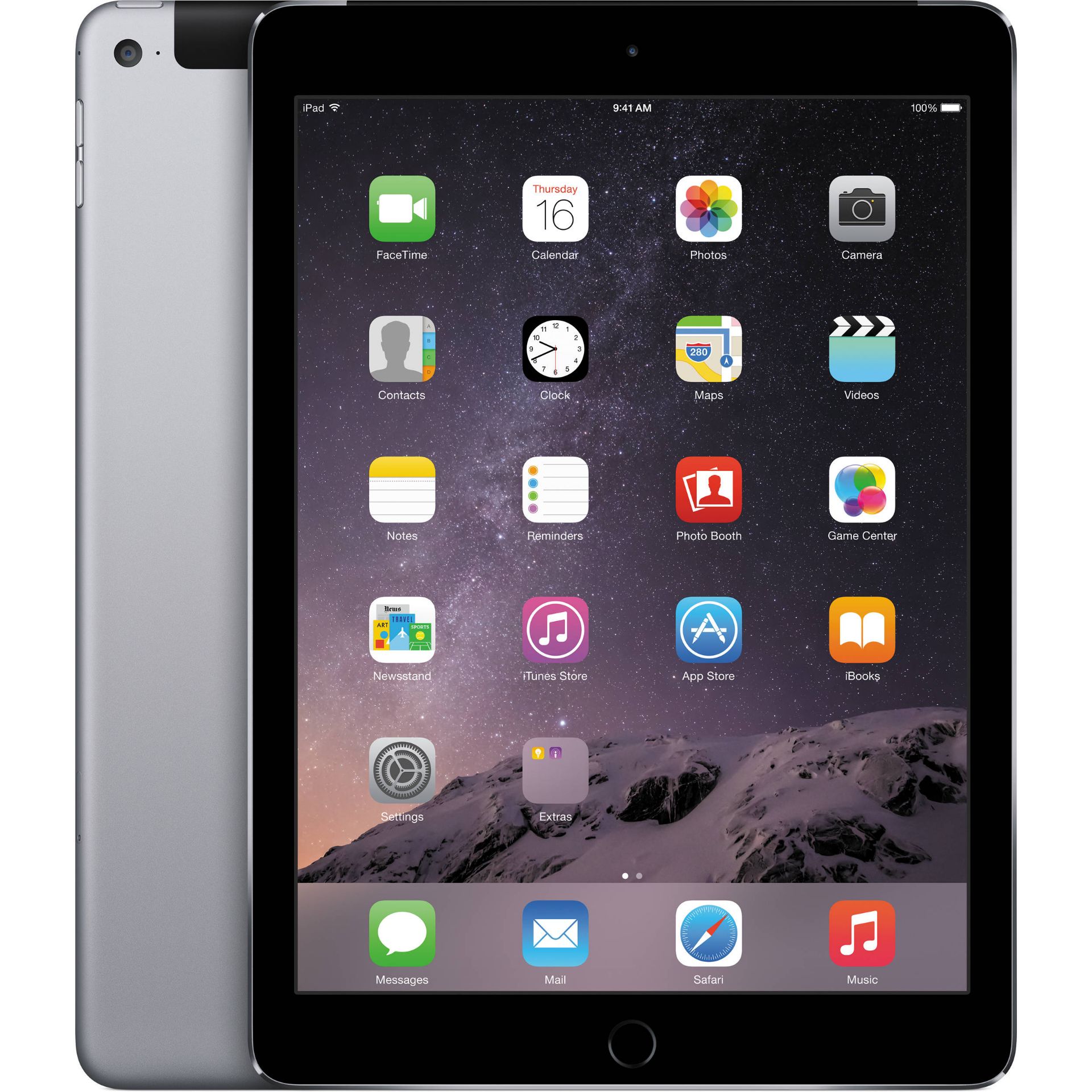 Apple Ipad Air , 16Gb , Wi-Fi , 4G , Black (Refurbished, Grade: A, 6 Months Warranty)