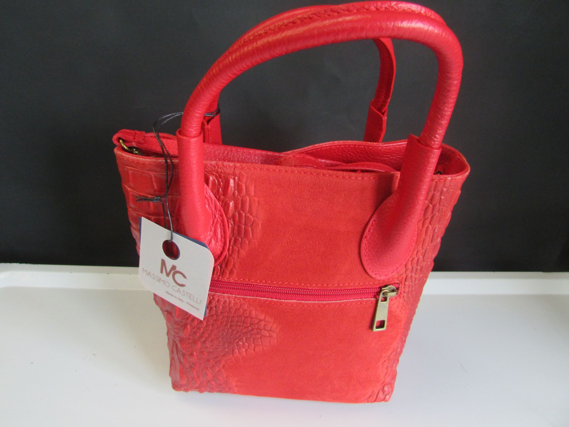 Massimo Castelli 1163 Red Handbag