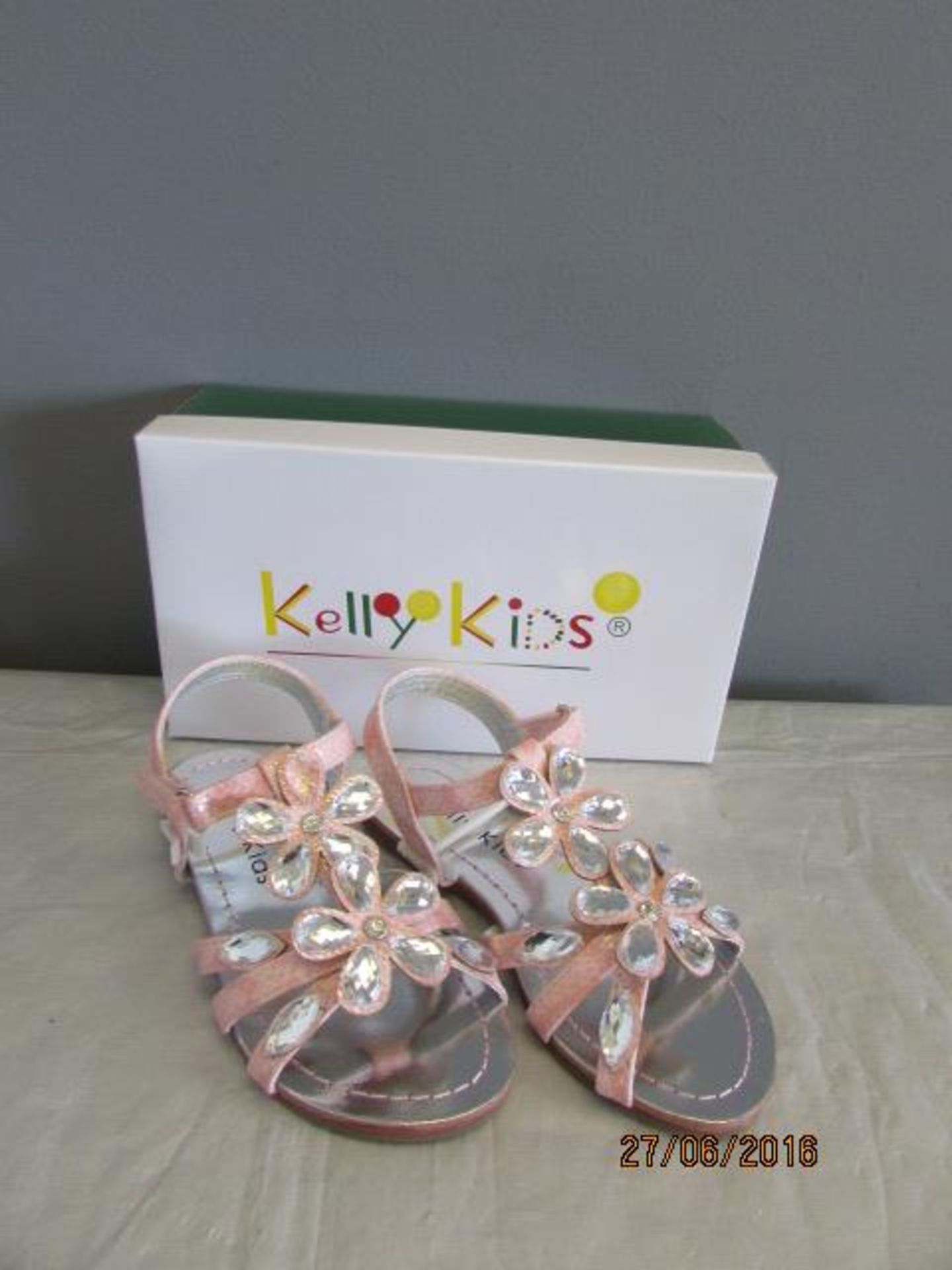 Kelly Kids Pink Flower Colby Sandal Us Size Little Kid 11