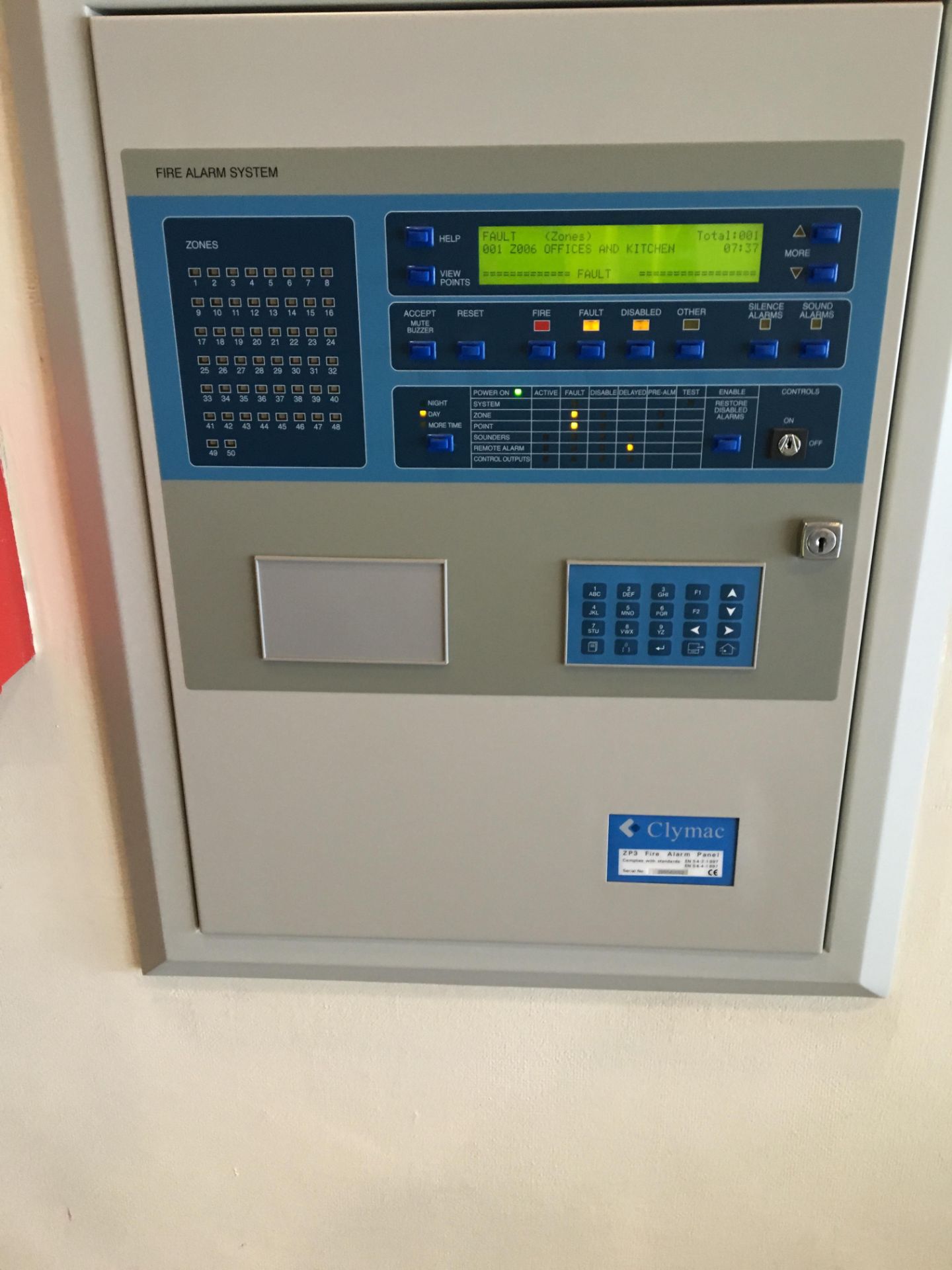 Clyman Zp3 Fire Alarm Panel System