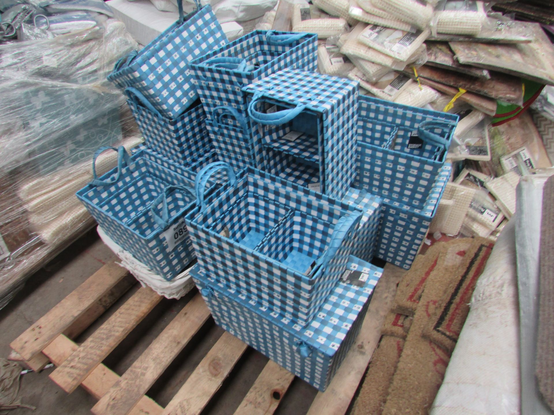 Approx 15 Blue Storage Boxes