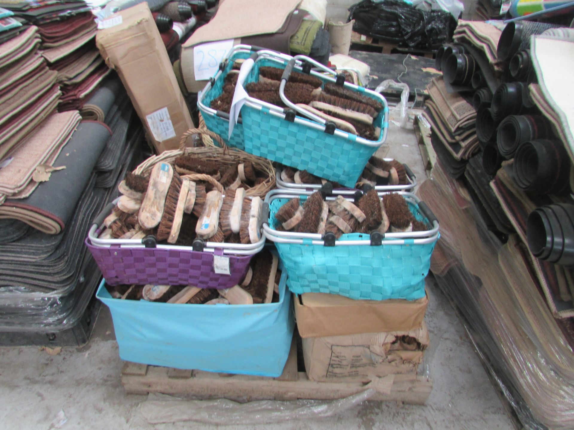 Pallet of Scrubbing Brushes
