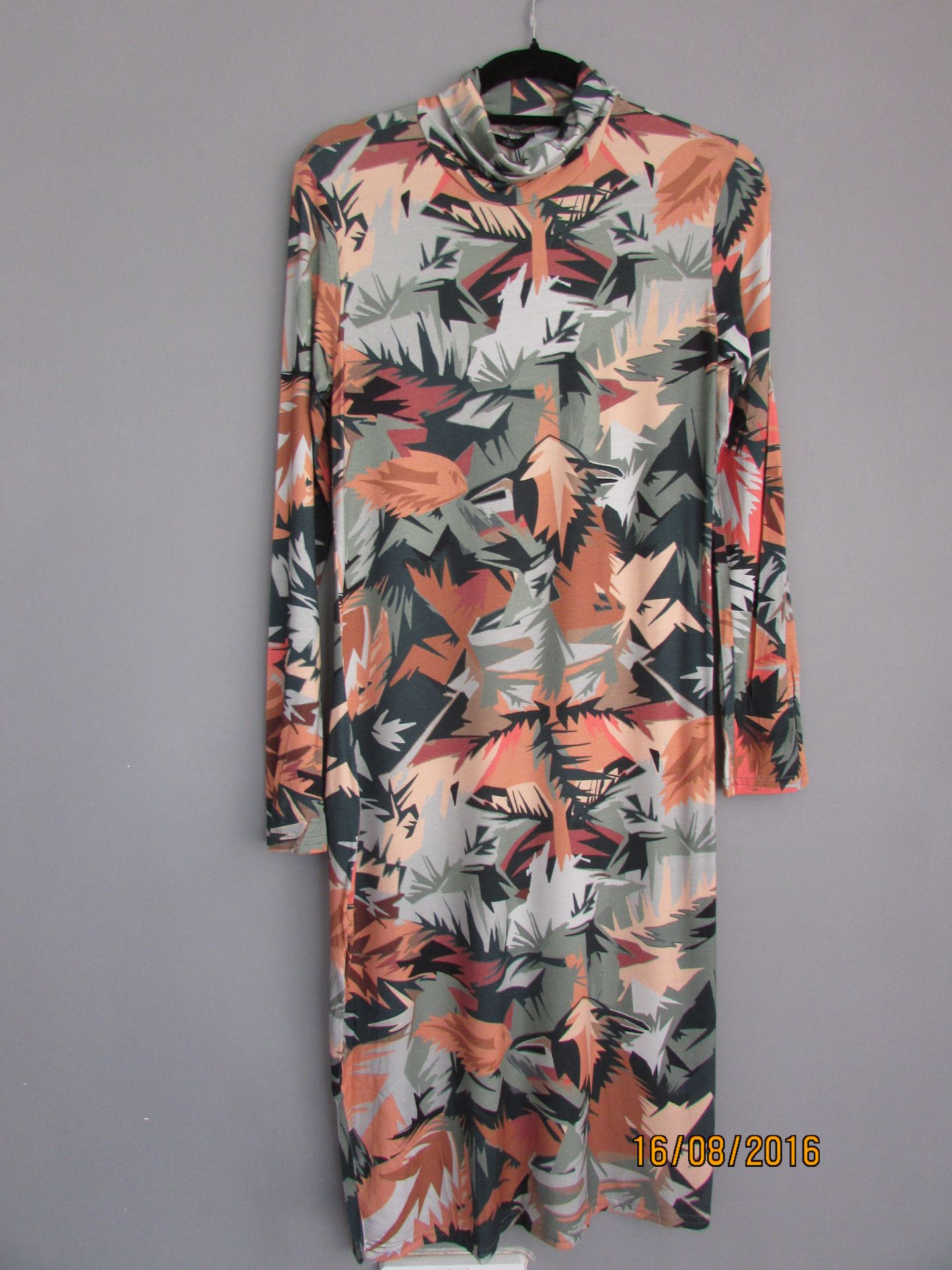 Brand New Nife Multi-Coloured Leaf Print Dress Euro Size 38