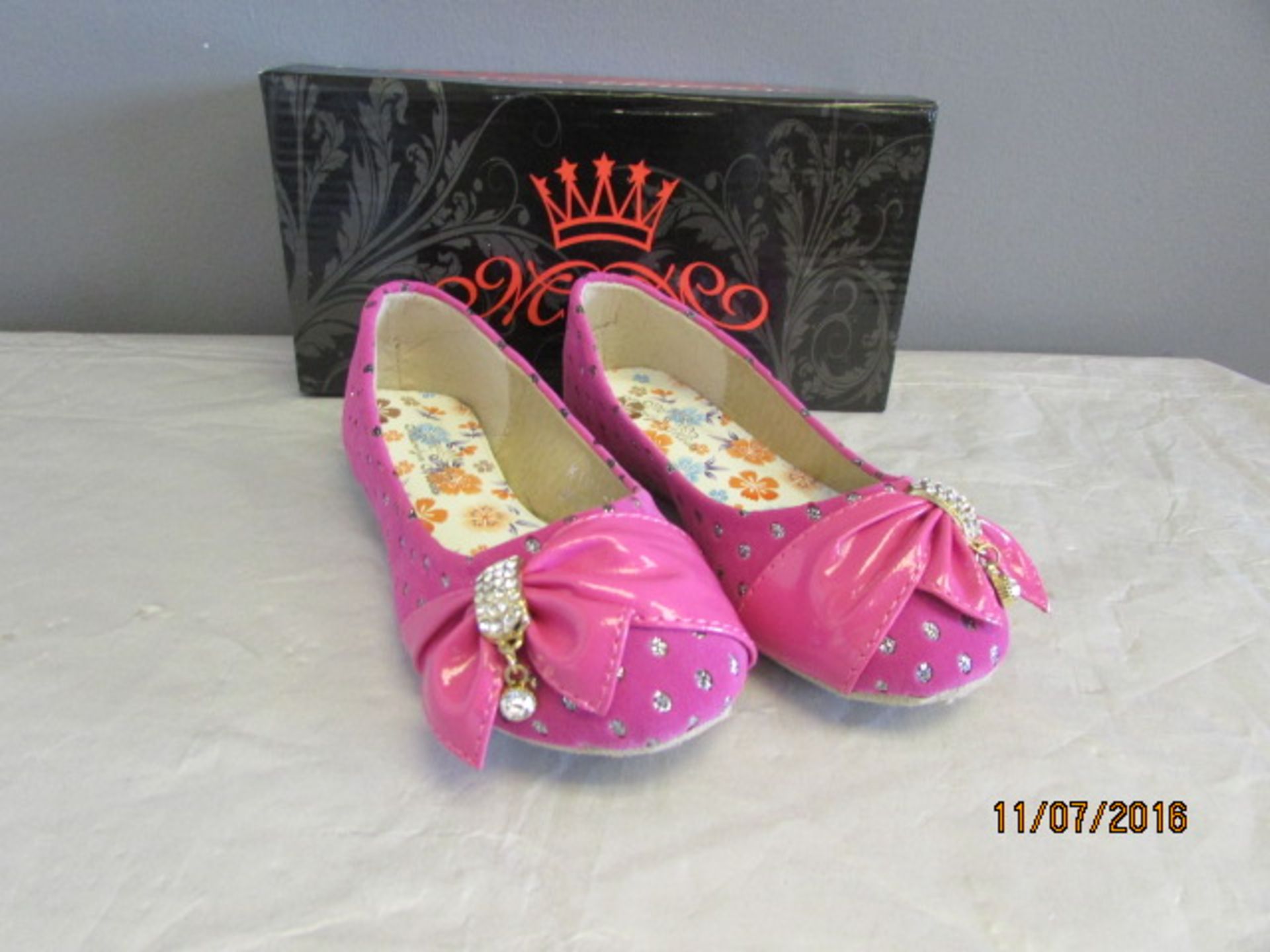 Brand New Marilyn Moda Fuchsia Flat Shoe Us Size Toddler 9