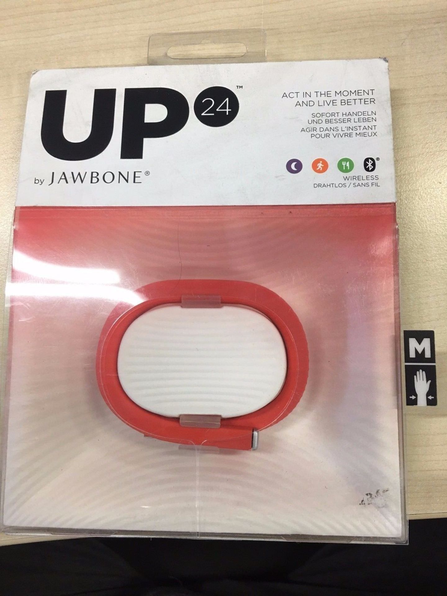 UP24 by Jawbone Medium Wireless Activity and Sleep Tracking Wristband In Orange