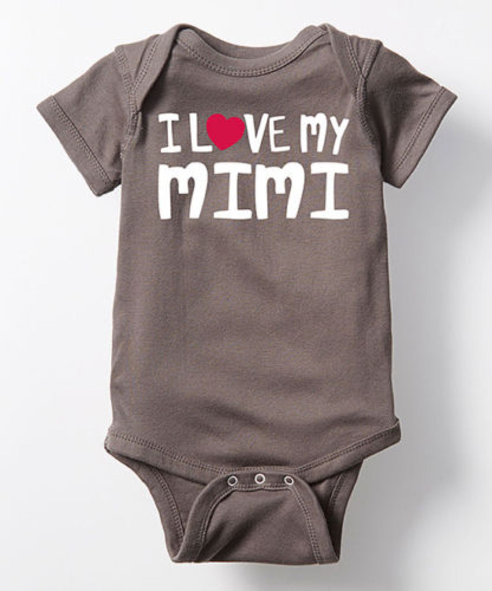 Brand New Charcoal 'I Love My Mimi' Bodysuit - Infant 12 Months